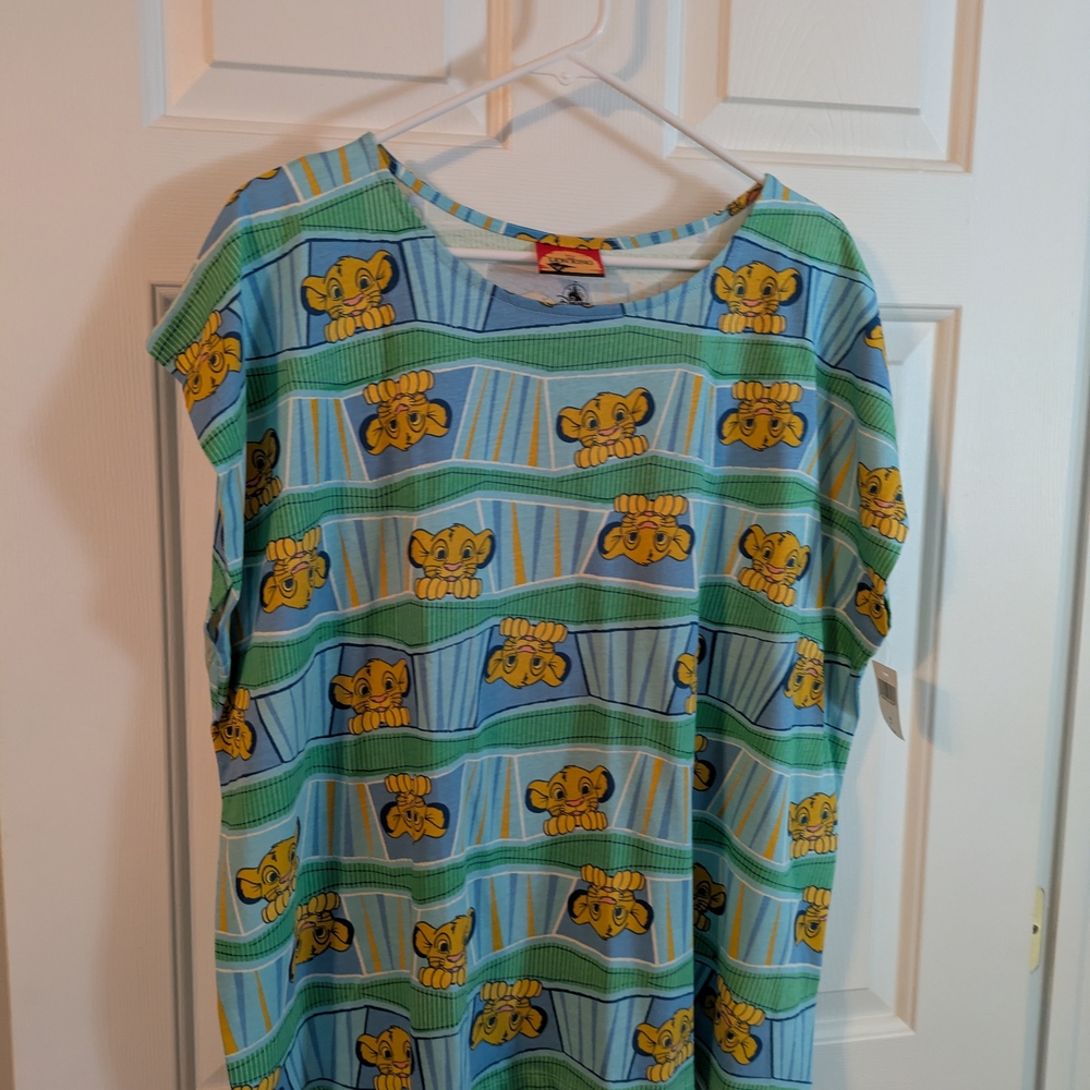 Disney Blue and Yellow Nightgown Pajamas